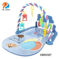 Alfombra de Juego para Bebés Personalizada OEM, Roja/Azul, 1 cm de Grosor, de Algodón Suave, Alfombra Musical de Piano para Actividades de Bebés, Juguete Educativo