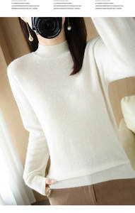 เสื้อสเวตเตอร์แบบสวมหัวผ้าฟลีซบุซับในอบอุ่นสำหรับผู้หญิงใส่ในฤดูหนาวเสื้อสเวตเตอร์ผ้าโพลีเอสเตอร์/ คอตตอน - Product Image 5