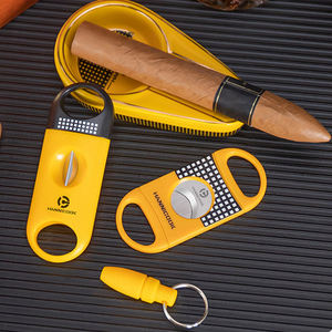 Paslanmaz Çelik V Kesim ve Düz Kesimli Puro Makası, Keskin Bıçaklı Puro Makası, Sigara Aksesuarları için - Product Image 6