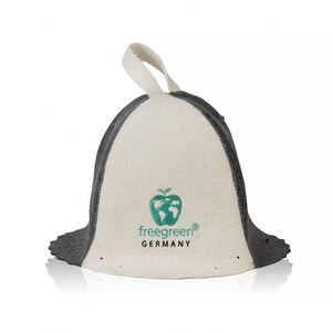 Sombrero de sauna de lana al por mayor de fábrica con logotipo bordado protección de cabeza sombrero de sauna personalizado - Product Image 1