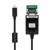 Cable Convertidor Serial USB Tipo-C a RS485 RS422 con Chipset FTDI UOTEK UT-890-TC Personalizable, 1.5m de Longitud, en Stock