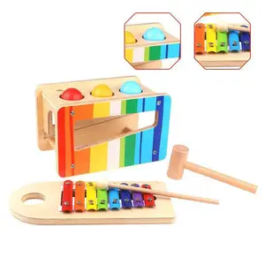 Wholesale pound toy tap bench with slide out xylophone