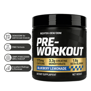 Richtek - Suplemento Deportivo en Polvo Pre-Entrenamiento, el Más Popular, 30 Porciones, <span class=keywords><strong>con</strong></span> Creatina, Beta-Alanina y Cafeína - Product Image 1