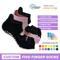 Chaussettes pour femmes JS Sample Acceptable, taille personnalisée, antidérapantes, respirantes, chaussettes de Pilates pour toutes les saisons