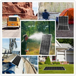 Panneaux et kits solaires flexibles 18V énergie hors réseau <span class=keywords><strong>pour</strong></span> <span class=keywords><strong>camping</strong></span>-cars, <span class=keywords><strong>camping</strong></span>-cars, yachts, marine, terrestre, 4X4 - Product Image 6