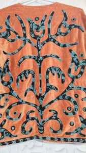 Latest Vintage Long Suzani velvet Jacket Women Elegant Casual Hand Embroidered Winter <b>Coat</b> Cozy Cardigan Dress <b>Beach</b> Free - Product Image 3