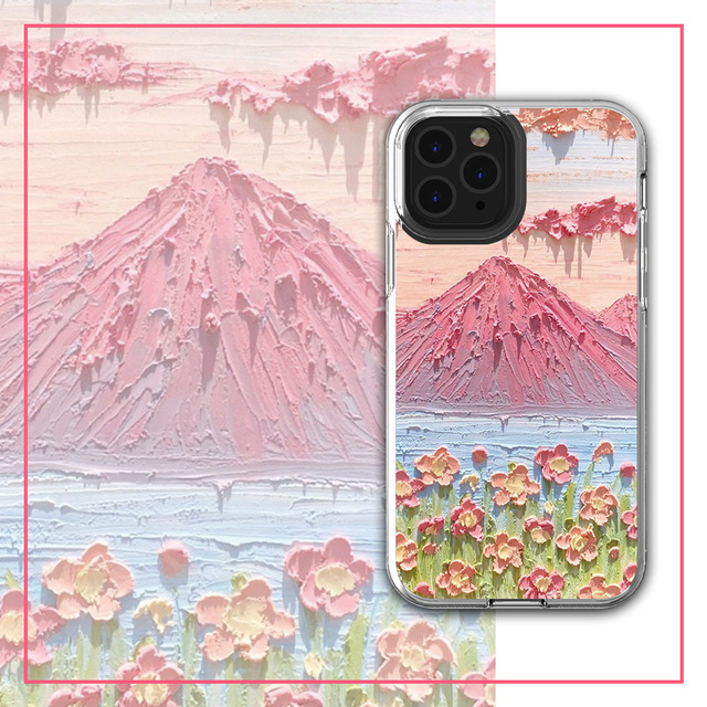 Custom Print Flower Embossed Shockproof Waterproof Luxury TPU+PC Phone Case for 13 12