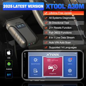 XTOOL A30M 자동차 진단 도구 양방향 EOBD OBD2 스캐너 코드 리더 23 + 재설정 기능 전체 시스템 - Product Image 2