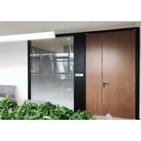 FlexSpace 2024 nouveau Double cloison en verre cloison de séparation de pièce écran de séparation en acier inoxydable cloison de bureau en verre