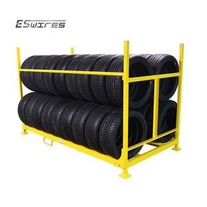 Almacenamiento de almacén apilable plegable con recubrimiento en polvo de metal para camiones - Product Image 1