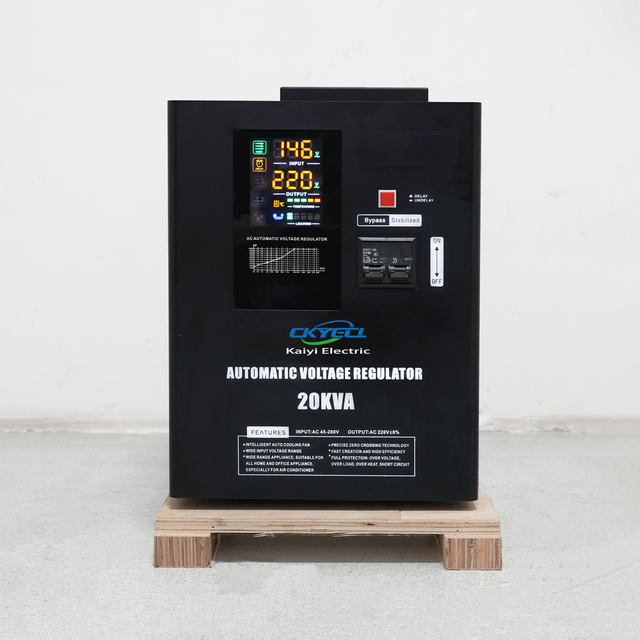 Single-Phase 220V 45V 90V Output 220V AC Relay Controlled Electronic Voltage Stabilizer 20KVA SVC High Efficiency Aluminium 60HZ