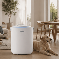 Humidificateur à brume chaude 4,2 L à remplissage par le haut avec veilleuse LED et technologie de brume pure pour la maison, le bureau et la chambre