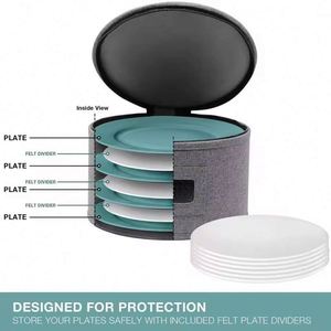 Muestra gratuita, juego de 5 piezas, contenedores de almacenamiento de vajilla de porcelana, organizador de vajilla, organizador de platos. - Product Image 2