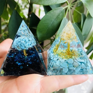 New Charged Energy Crystal <strong>Resin</strong> Orgonite <strong>Pyramid</strong> for Meditation - Product Image 4