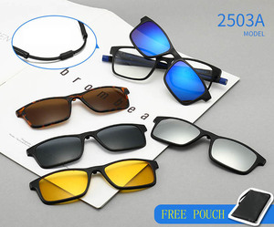 Nuevo <span class=keywords><strong>con</strong></span> <span class=keywords><strong>gafas</strong></span> flexibles 5 en 1 <span class=keywords><strong>Gafas</strong></span> <span class=keywords><strong>de</strong></span> sol polarizadas magnéticas Clip magnético intercambiable en <span class=keywords><strong>gafas</strong></span> - Product Image 4