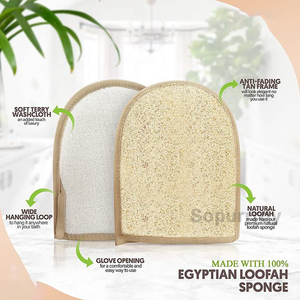 Custom Logo Bath <b>Gloves</b> Loofah <b>Glove</b> Exfoliating Skin <b>Wash</b> Body Deep Clean Scrubber <b>Glove</b> with Eco-Friendly Exfoliating <b>Gloves</b> - Product Image 3