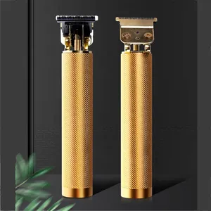 Wholesale Hair Cut T9 Baldheaded Golden Hair Trimmer Barber Drop Shipping Cordless Hair Clipper