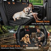 Housse de siège auto pour chien, hamac imperméable 600D, résistant aux rayures, antidérapant, durable, doux, pour sièges arrière de voitures et SUV