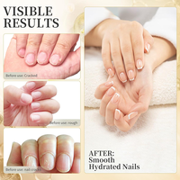 Poussoir à cuticules et stylo à huile à marque privée, dissolvant doux pour cuticules sèches et abîmées, stylo de soin des ongles à l'huile de jojoba et à la vitamine E