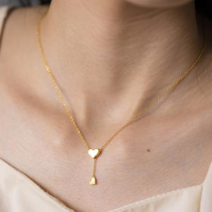 פומיי סטרלינג כסף 925 שרשרת קסם לב פשוטה עם כדור הזזה מתכווננת סיליקון מרופדת החלקה אהבה שרשרת לב - Product Image 6