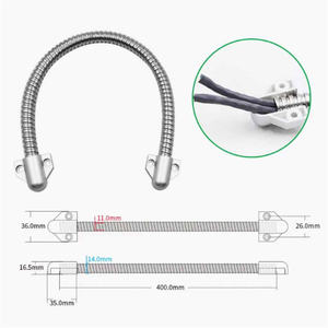 맞춤형 40cm 전자 초인종 케이블은 플라스틱 조인트를 보호하며, 스테인리스 스틸 파이프 본체는 아머드 도어 루프입니다. - Product Image 5