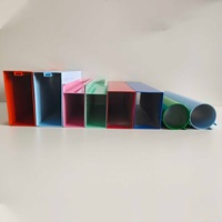 Perfil de Aluminio en Forma de U, Tubo Cuadrado de Aluminio para Techo, Revestimiento Metálico para Techo, Perfil Cuadrado de Aluminio, Tubo Rectangular de Aluminio