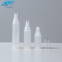 En stock – Kit de voyage sous vide avec pompe à brume fine sans air en plastique sablé, flacons cosmétiques rechargeables pour échantillons de toner