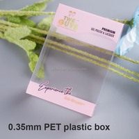 Boîte d'emballage cadeau personnalisée pliable en PVC PET PP plastique transparent recyclable pour vernis à ongles en gel, parfum et huile essentielle