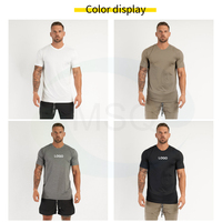 T-shirt de sport respirant sur mesure, vêtements de sport d'entraînement, t-shirt de sport blanc d'été, t-shirt de fitness athlétique pour hommes, t-shirts de sport pour hommes