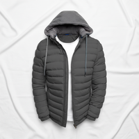 Automne hiver à la mode hommes couleur unie à capuche Cardigan veste col montant coton Simple atmosphère nouveaux vêtements de commerce extérieur