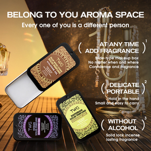 TWG OEM Parfum solide d'usine Baume de parfum solide soyeux transparent Parfum longue durée Parfum solide de poche portable - Product Image 4