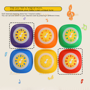 Pietre per l'Equilibrio Sensoriale con Scala Musicale e Luci Luminose per l'Allenamento dell'Equilibrio dei Bambini - Product Image 2