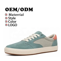 Chaussures décontractées pour hommes, printemps-hiver, avec doublure en maille bleue, logo personnalisé, semelle intermédiaire EVA, respirantes et légères, fabrication OEM ODM de haute qualité