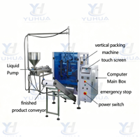 Machine d'emballage verticale automatique YH pour sachets de 1L et 2L de beurre de noix naturel anti-goutte, beurre de cacahuète