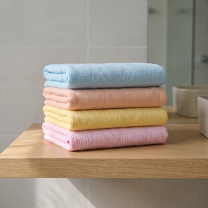 Tissu en coton uni, léger, respirant, tissé, pour bébé et tout-petit, acheter directement auprès du fournisseur - Product Image 1