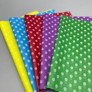 Papier d'emballage en gros personnalisé avec logo imprimé, motif floral, imperméable, pour Noël, en pâte de cellulose enduite de cire d'un seul côté - Product Image 3