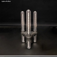 Lampe LED à trois têtes en aluminium pour bâton lumineux, 5W, rechargeable, étanche, logo personnalisé, pour intérieur, fêtes