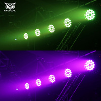 Contrôle DMX couleur complète 18 pièces 4 en 1 5 en 1 6 en 1 Lumière de scène LED plate colorée pour DJ Fête Mariage Bar Disco