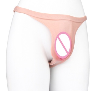 FAAK Bragas de silicona tipo T-back para personas transgénero y travestis, bragas realistas con vagina y tubo insertable, juguetes sexuales - Product Image 4