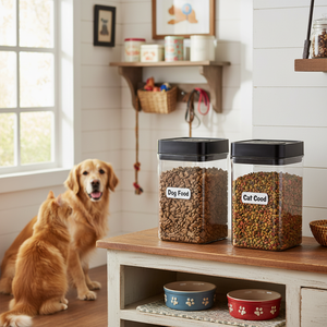 Conteneur à Boissons Étanche Vacare, Écologique, Sans BPA, en Plastique, Récipient sous Vide, Bol pour Animaux de Compagnie, Croquettes, Collations, Décoratif, Américain - Product Image 5