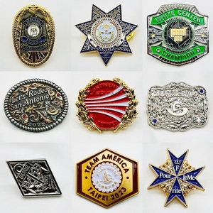 Insignia de esmalte duro de <span class=keywords><strong>Metal</strong></span> con logotipo personalizado de recuerdo de alta calidad, alfileres de solapa decorativos de Jersey a la moda para ropa - Product Image 4