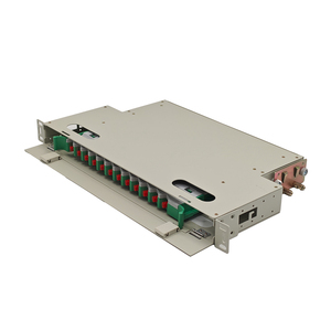 Panneau de brassage optique 12 cœurs FC 1U 19 pouces pour montage en rack, cadre de distribution optique robuste en acier laminé à froid - Product Image 1