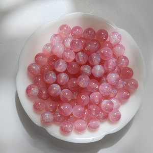 Starry Sky Mermaid Princess Fine Glitter <strong>Plastic</strong> Resin Through-Hole Loose <strong>Beads</strong> DIY Beading Handmade Necklace Bracelet Materials - Product Image 3