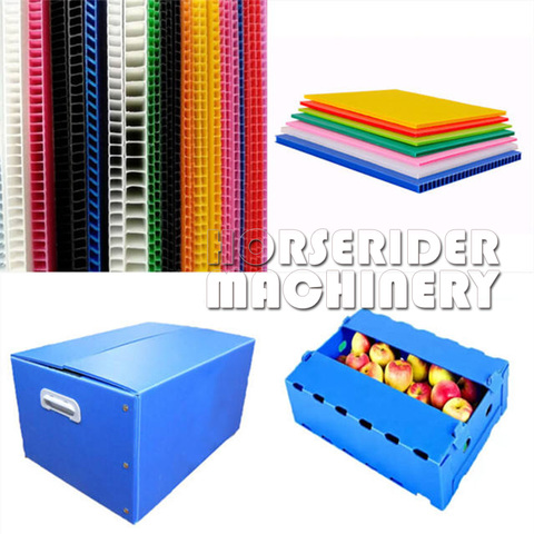 Horserider New PP/PE Plastic Vegetable Packing Box & Corrugated Hollow Sheet Making Machine Pelletizing Production Line