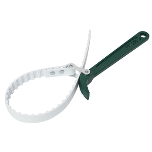 <span class=keywords><strong>Clé</strong></span> <span class=keywords><strong>à</strong></span> <span class=keywords><strong>sangle</strong></span> réglable en métal avec poignée verte pour le remplacement du filtre <span class=keywords><strong>à</strong></span> huile, les raccords PVC et les connexions de <span class=keywords><strong>piscine</strong></span> - Product Image 1