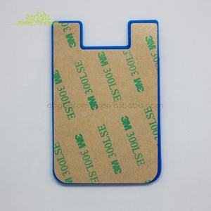 2026 جديد بالجملة هدايا ترويجية بكميات كبيرة حامل بطاقات هاتف سيليكون مع طباعة شعار مخصص وملصق 3M - Product Image 5