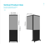 55 65 pouces vertical Lcd publicité extérieure double écran totem numérique deux côtés 32 pouces extérieur Double face signalisation numérique