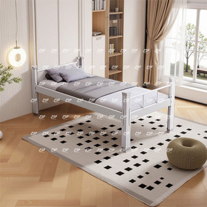 <span class=keywords><strong>Lit</strong></span> <span class=keywords><strong>simple</strong></span> <span class=keywords><strong>en</strong></span> métal marron 2 pièces de haute qualité sans vis Design moderne enduit de poudre pour une utilisation <span class=keywords><strong>en</strong></span> hôtel Twin Queen King Sizes disponibles - Product Image 1
