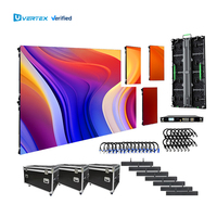 Panneau mural LED intérieur/extérieur, taux de rafraîchissement élevé 7680Hz, HD 4K, boîtier en aluminium 500*100mm, 2mX3m 5mX3m, écran LED