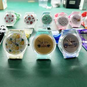 Montres créatives pour enfants, montres fines en plastique de dessin animé pour enfants, impression OEM, montres pour enfants, logo personnalisable - Product Image 6